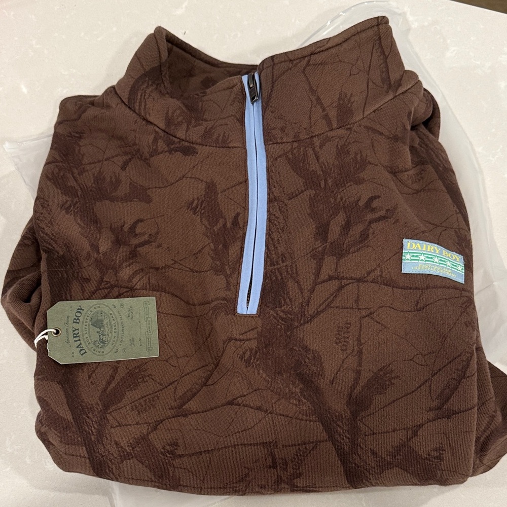 Dairy boy low country heritage zip pullover